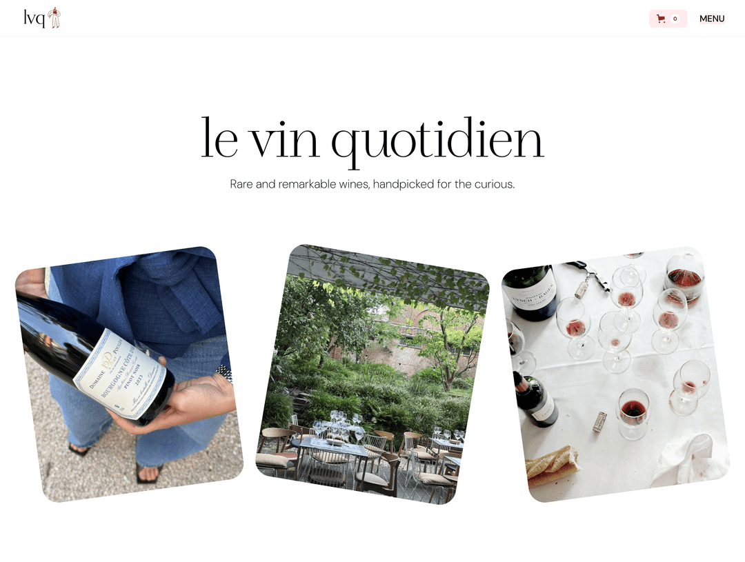 LVQ - Wine Shop Website